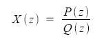 Eqn 1: Definition of the z-transform